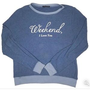 Wildfox Weekend, I love you Jumper size Medium
